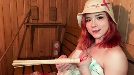 Брат нагло выебал сестру в бане, не жалея огня и дров